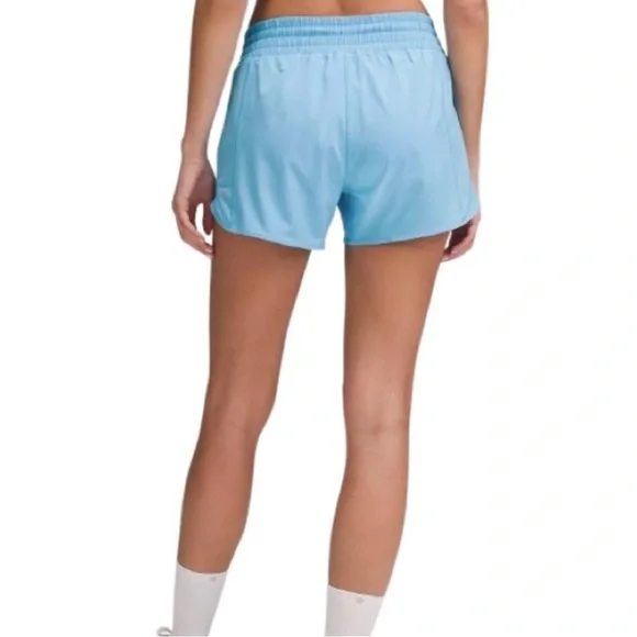 NWT- Lululemon Hotty Hot High-Rise Lined Short 4" Kayak Blue - Picture 6 of 12